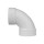 PVC DWV 90-Degree Elbow, Hub x Hub - 4"