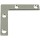  Flat Corner Brace, Zinc Plated Steel ~ 2" x 3/8" 