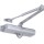 Heavy Duty Adjustable Door Closer,  Polished Aluminum Finish
