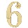 House Number 6, 4 inch
