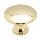 Knob - Polished Brass Finish - 1.25 inch 