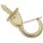 Brass Safety Cup Hook, ~ 7/8" 