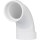 Charlotte Pipe PVC DWV 90-Degree Long Sweep Elbow - 2"