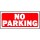 Hy-Ko Plastic Warning Sign - No Parking