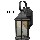 Lantern Wall Fixture, Seedy Style ~ Black