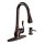 High Arch Kitchen Faucet with Spray    Mediterranean Bronze