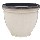 Heritage series Resiin Planter,  Ivory ~  Approx 12"