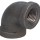 90 Degree Elbow, Black Steel - 1"