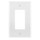 Decora 1-Gang GFCI Wall Plate - White