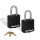 SmartKey Padlock, Keyed Alike - 2" Body, 1-1/2" Shackle, 2pk