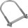 U-Bolt, Stainless Steel - 5/16" x 2-1/2" x 5"