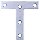 Zinc T-Plate, 2-Pack - 3" x 3"