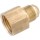 Brass Flare Connector, Lead-Free - 1/4" x 1/4" FPT