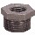 Hex Bushing, Black Steel - 3/4" x 1/4"