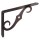Ornamental Shelf Bracket, Antique Bronze - 8" x 5-1/2"
