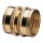 Double Female Swivel Brass Connector -  3/4"  NH x 3/4"  NH