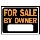 For Sale Owner Sign, Plastic 9" x 12"