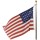 In-Ground Flag Pole Kit with U.S. Flag - 20 Ft