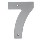 House Number 7, Satin  5 inch 