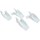 Camco RV Gutter Extensions, White - 4pk