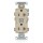 Leviton Commercial Duplex Receptacle - 20A, Ivory