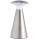 Wireless Lantern Lamp, Silver ~ 3.8" x 8"