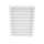 Air Vent Gable Louver Vent, White - 12" x 18"