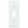 1-Gang Center Toggle Switch Sectional Wallplate