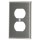 003-84003 Stainless Steel Duplex Outlet Plate