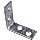 Corner Brace, Zinc ~ 5" x 1"
