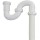 Larsen PVC S-Trap, White - 1-1/4" OD