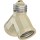 Twin Light Socket Adapter, Ivory - 125 Volt