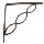 Scroll Shelf Bracket, Bronze - 8"
