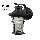 Wall Lantern, Black Photo Cell ~ 11 1/4"