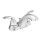Adler Two Handle Bathroom Faucet - Chrome Plated