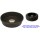 Black DuraFlex Rubber 3 Gallon Feed Pan ~ 17.5" D x 4.5" H