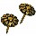 Upholstery Nail - Antiqued Daisy Style - 1/2 inch