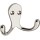 Double Prong Clothes Hook ~ Nickel Finish