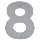 House Number 8, Satin  5 inch 