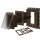 TayMac Outdoor Recessed Wall Outlet Enclosure, Bronze - 1 Gang