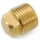 Brass Square Head Pipe Plug, Lead Free - 1/4"