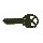 KW1 Blank Key, Nickel Plated Finish - Pack of 250 