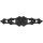 Ornamental Strap Hinge, Black - 10"