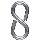 Zinc Closed S Hooks, Visual Pack 2072 #810