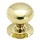 Knob with Backplate - Solid Brass