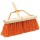 Rough Push Broom, Orange ~ 16" head