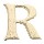 House Letter R,   Simulated Wood-Grain Letter ~ 7"