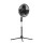 EZ-Chill 16" Oscillating Pedestal Fan, Black
