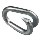 Zinc Plated Lap Link ~ 1/4"