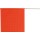 Fluorescent Orange Safety Flag on a Dowel  ~ 18" x 18"